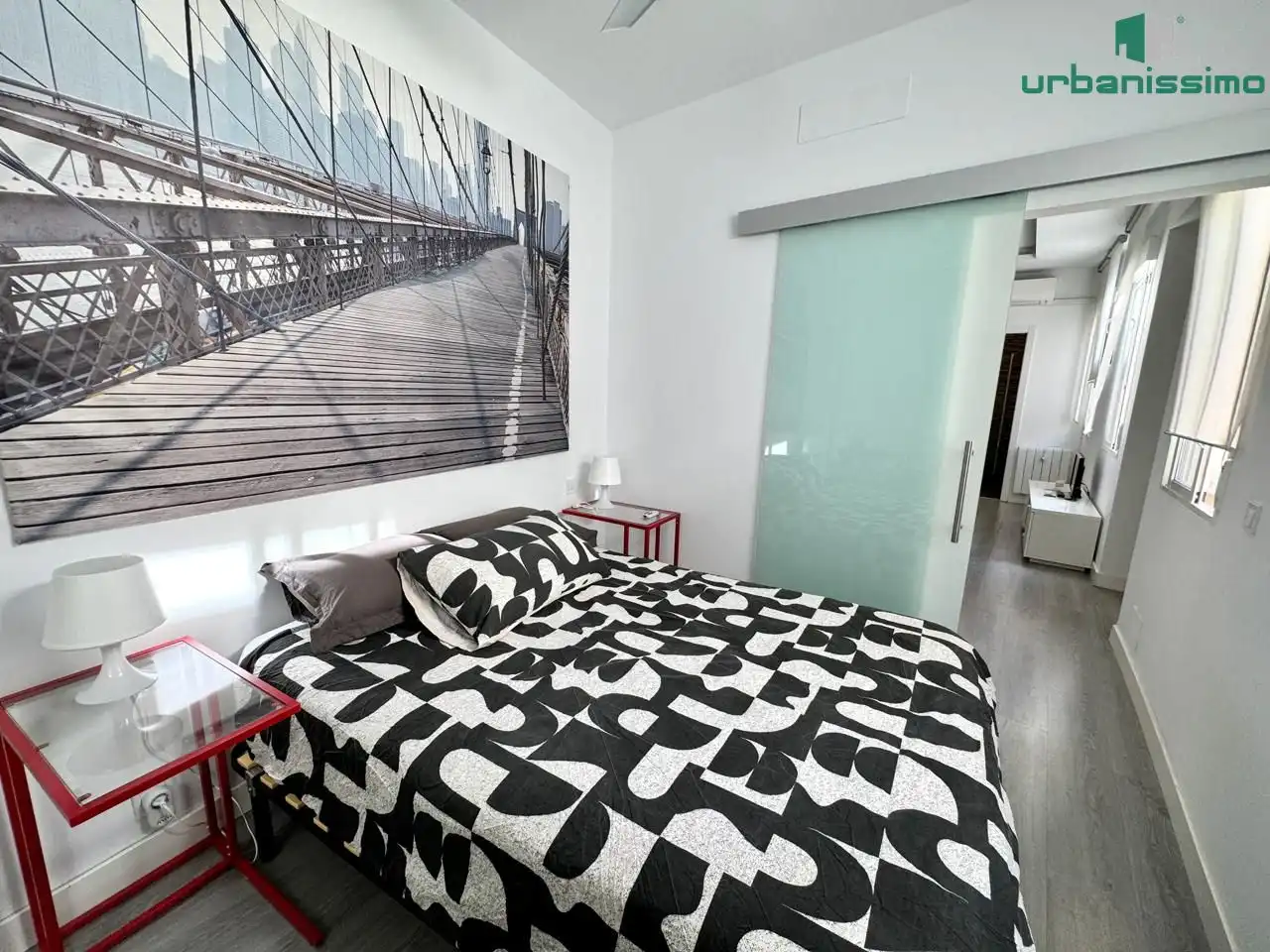 Bedroom of Apartments for sale in Madrid  with Air Conditioner