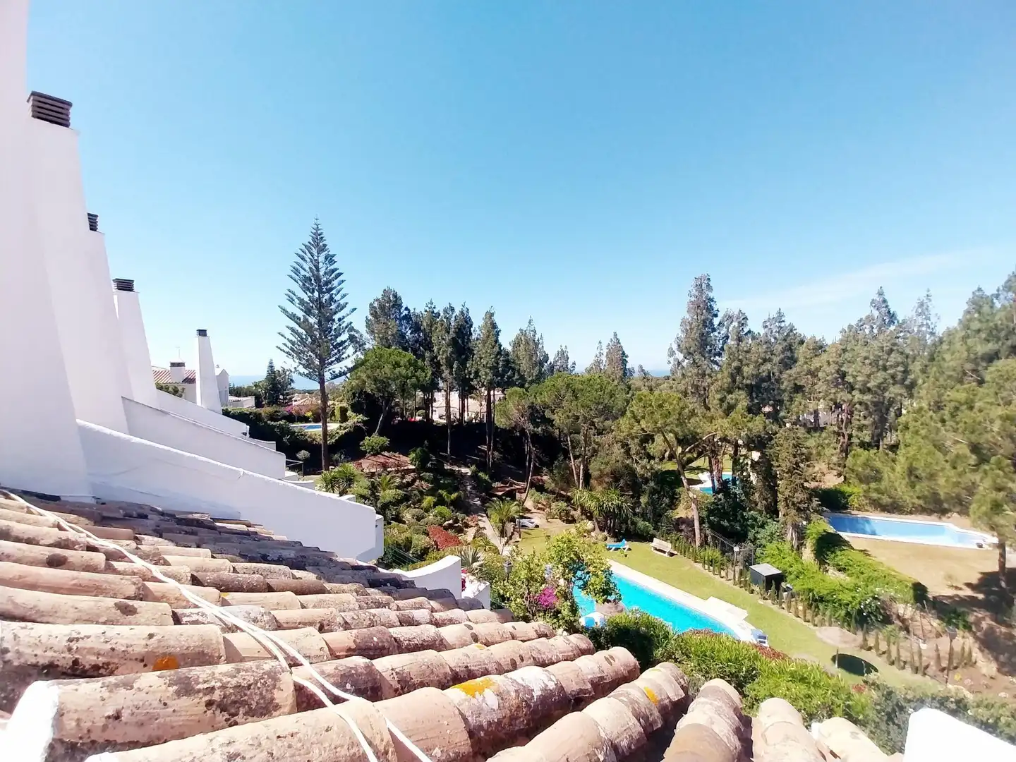 Garten von Einfamilien-Reihenhaus zum Verkauf in Mijas mit Klimaanlage, Heizung und Terrasse