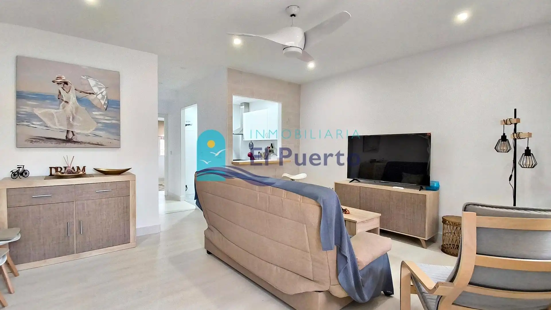 Sala d'estar de Apartament en venda en Mazarrón amb Calefacció