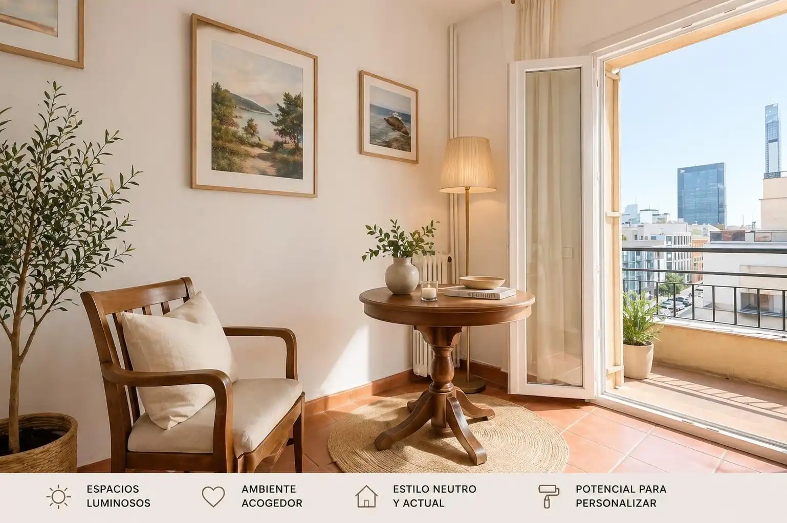 Habitación de Piso en venta en  Madrid Capital con Aire acondicionado, Calefacción y Terraza