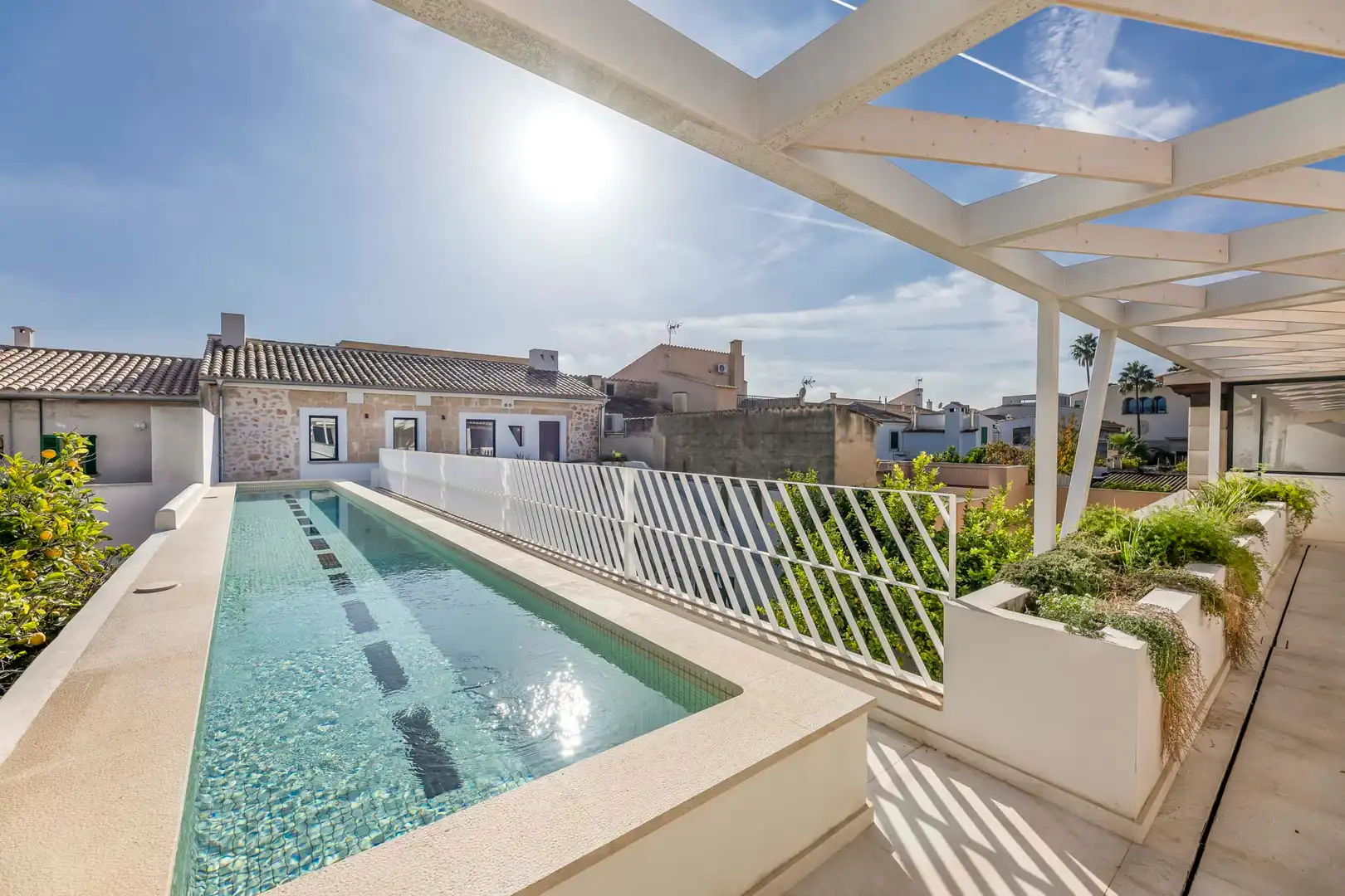 Piscina de Casa adosada en venta en Santa María del Camí con Aire acondicionado, Jardín privado y Terraza