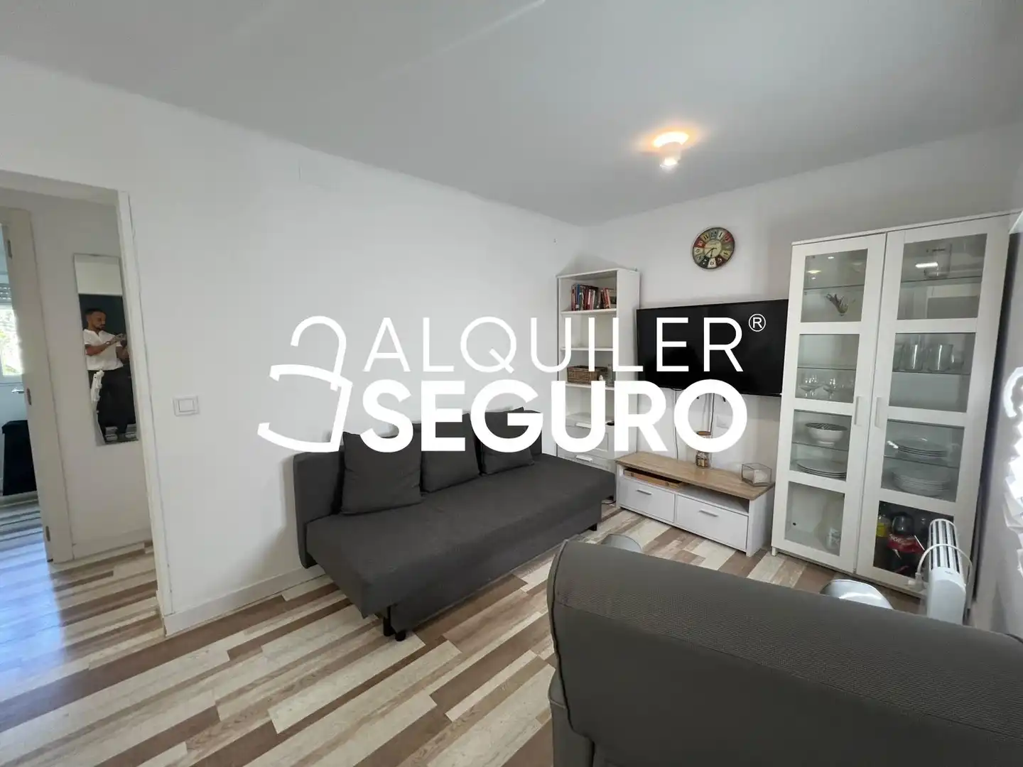 Sala de estar de Piso de alquiler en Madrid con Aire acondicionado, Calefacción y Amueblado
