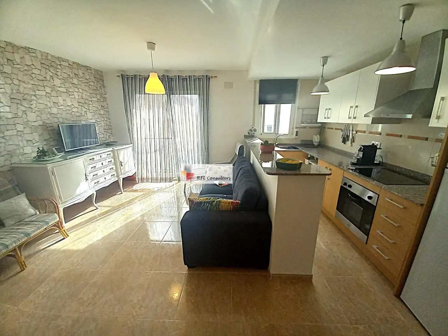 Sala de estar de Ático en venta en Sant Jaume d'Enveja con Aire acondicionado, Trastero y Balcón