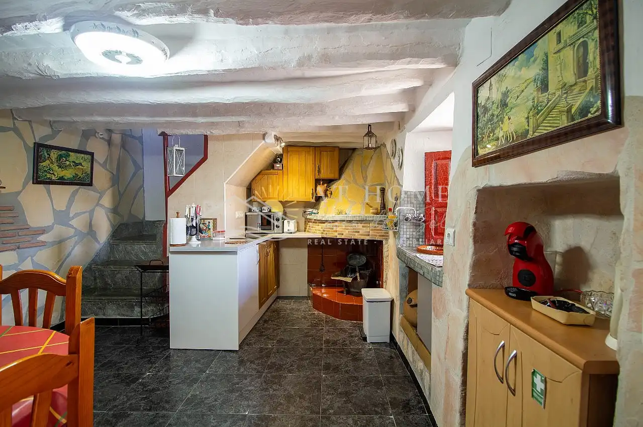 Cocina de Casa o chalet de alquiler en Cómpeta con Piscina, Amueblado y Horno