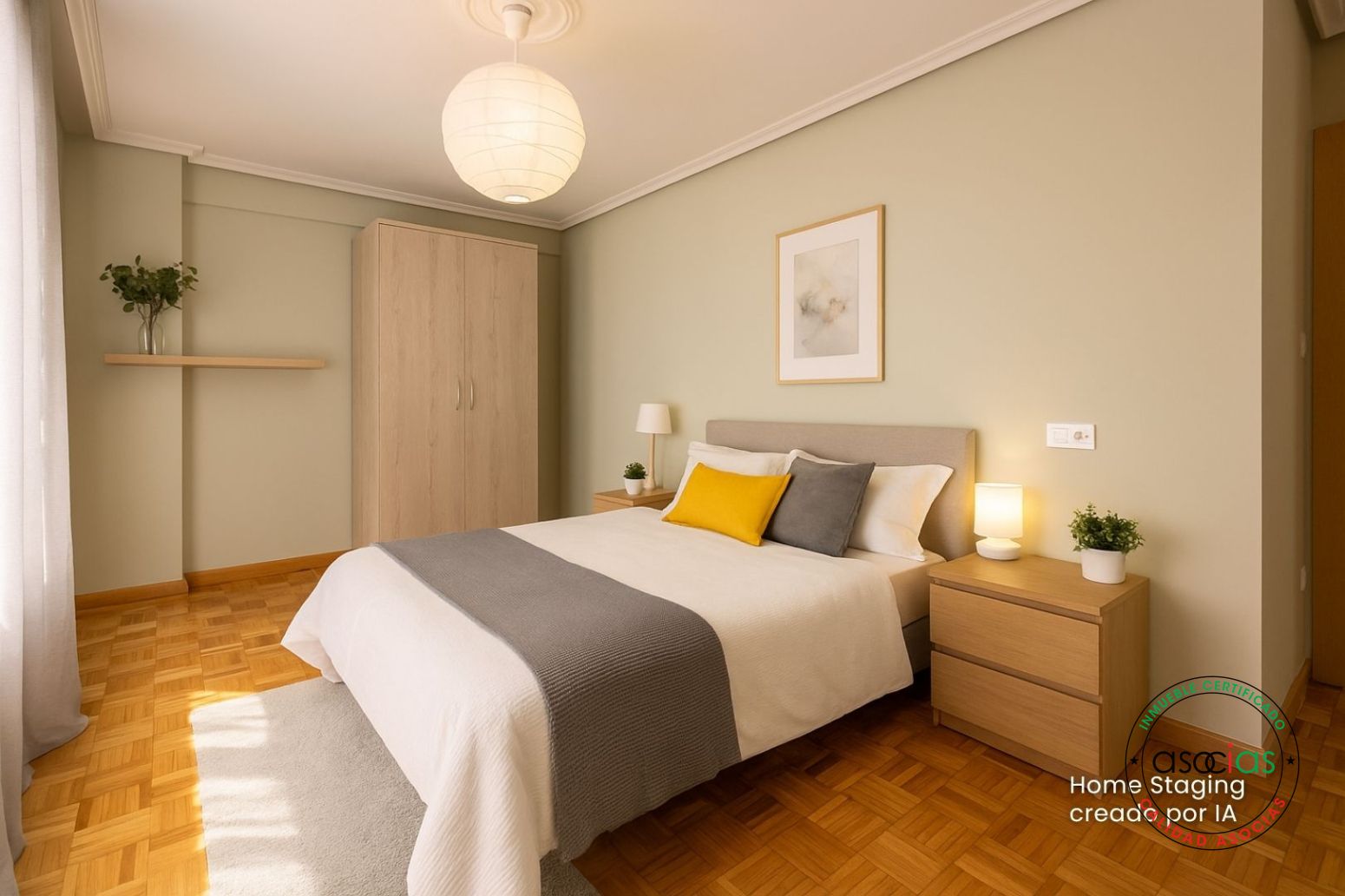 Dormitori de Pis en venda en Gijón  amb Calefacció, Parquet i Terrassa