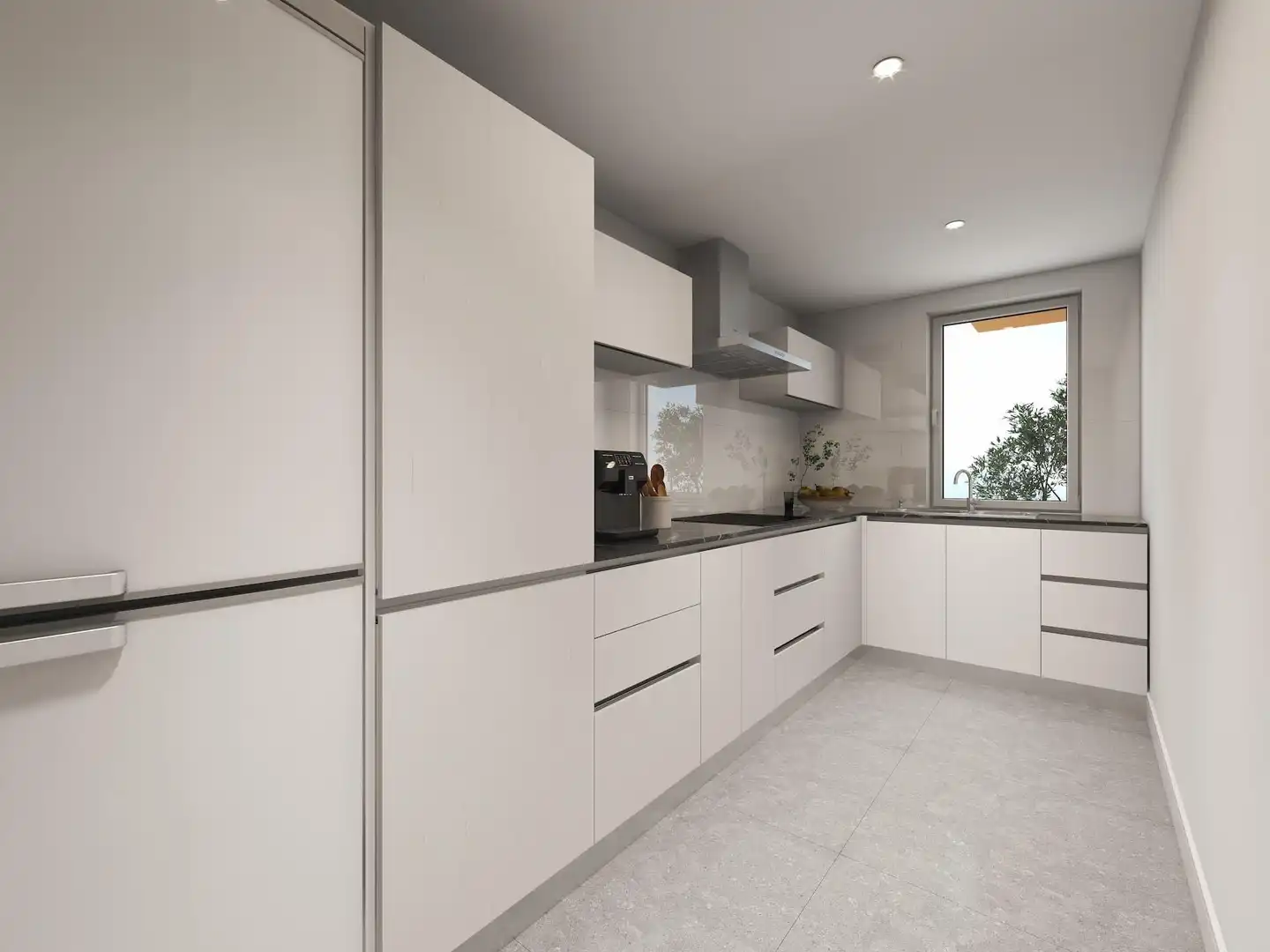 Cocina de Apartamento en venta en Mijas con Aire acondicionado, Calefacción y Terraza