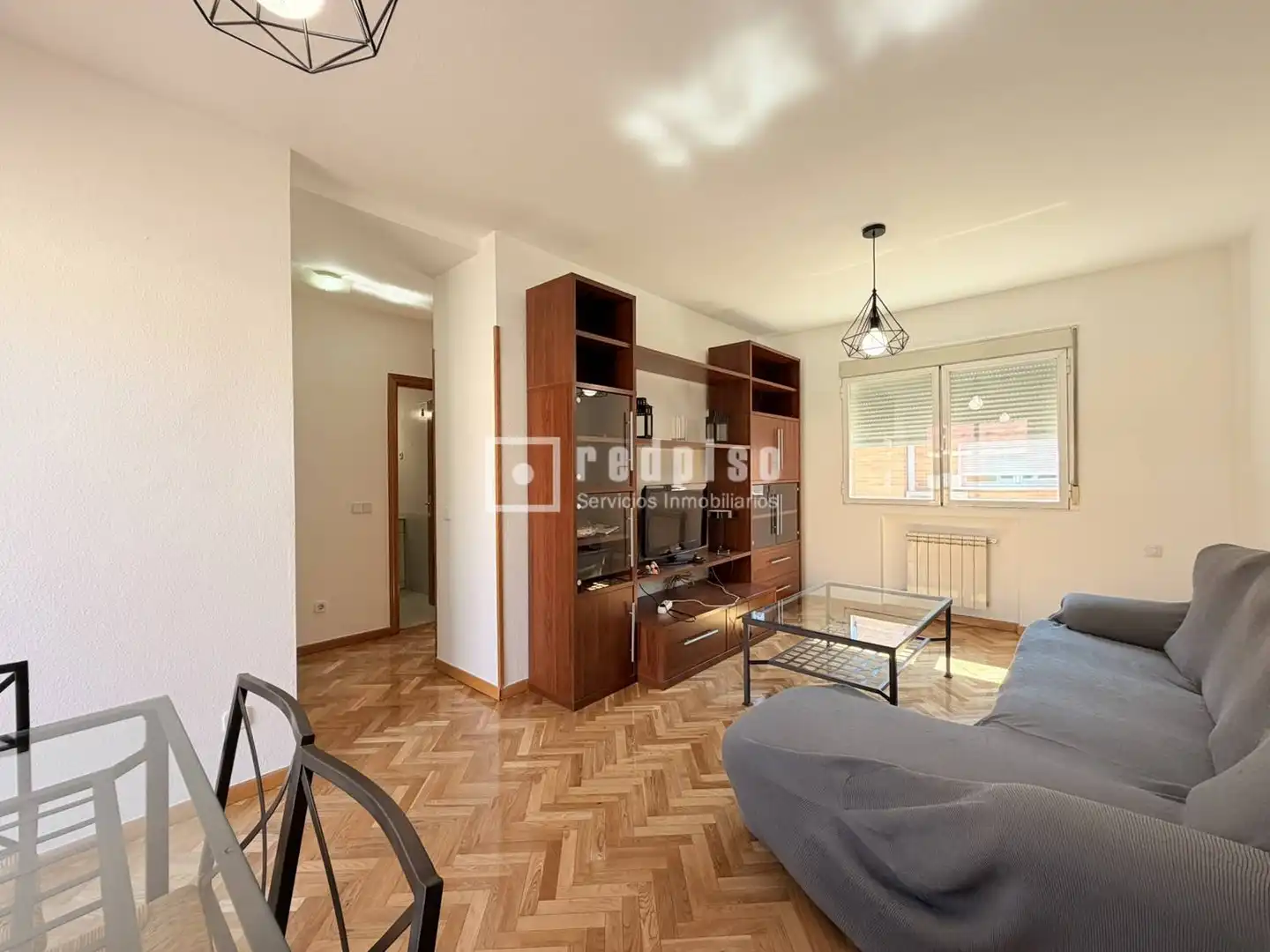 Living room of Attic for rent in Madrid