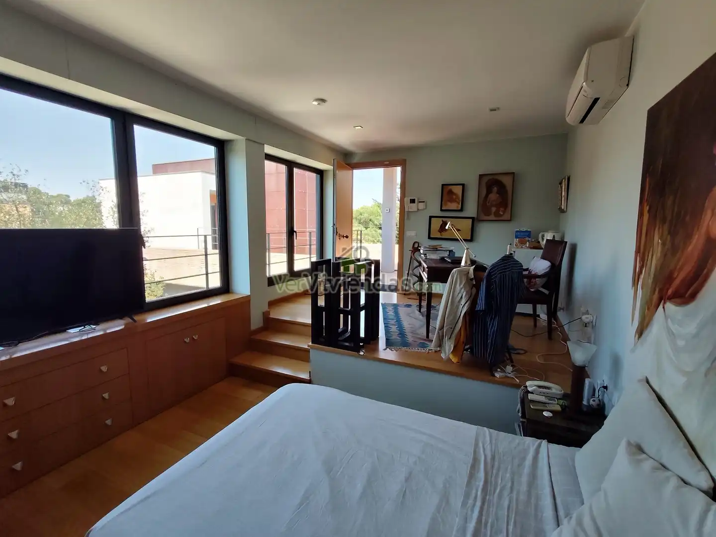Dormitori de Casa o xalet en venda en Sant Cugat del Vallès amb Aire condicionat, Calefacció i Jardí privat