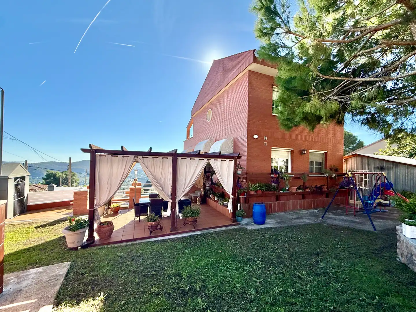 Terraza de Casa o chalet en venta en Vallirana con Jardín privado, Terraza y Horno