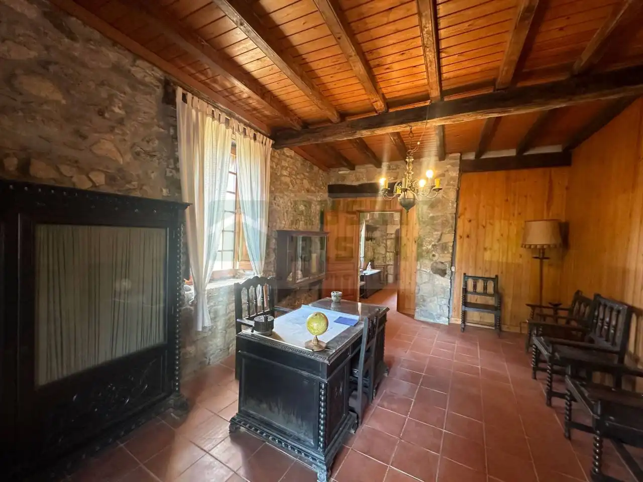 Cocina de Finca rústica en venta en Serinyà con Jardín privado, Terraza y Piscina