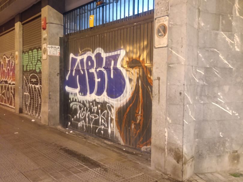 Vista exterior de Garaje de alquiler en Bilbao 