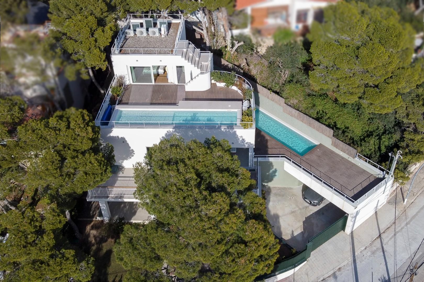 Swimming pool of House or chalet for sale in Castelldefels  with Air Conditioner, Heating and Private garden