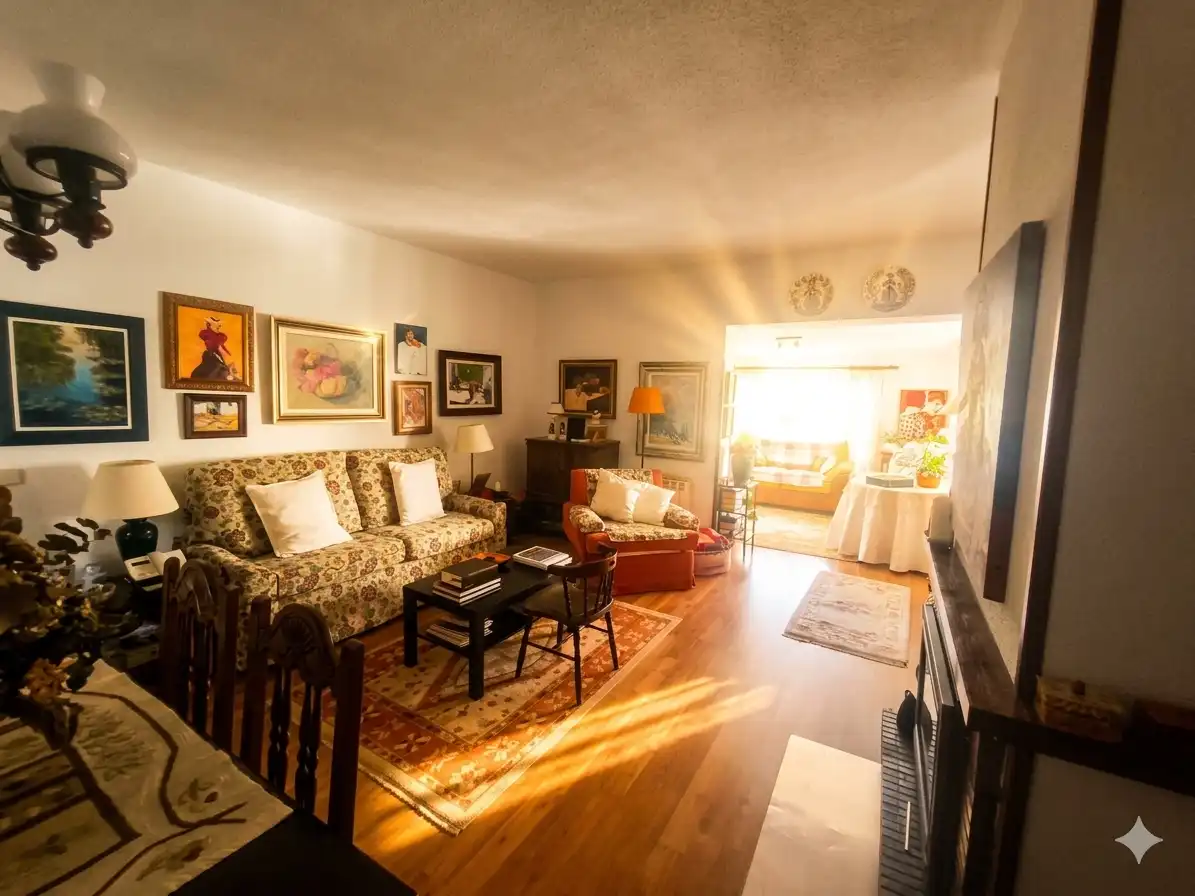 Wohnzimmer von Haus oder Chalet zum Verkauf in Robledo de Chavela mit Heizung, Privatgarten und Terrasse