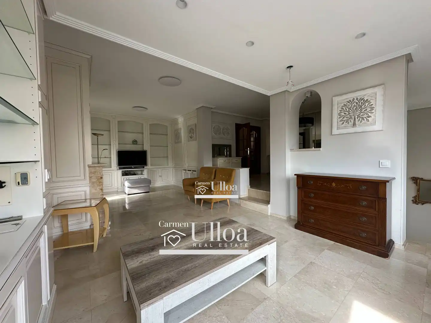 Sala d'estar de Casa o xalet en venda en Alicante / Alacant amb Aire condicionat, Calefacció i Jardí privat