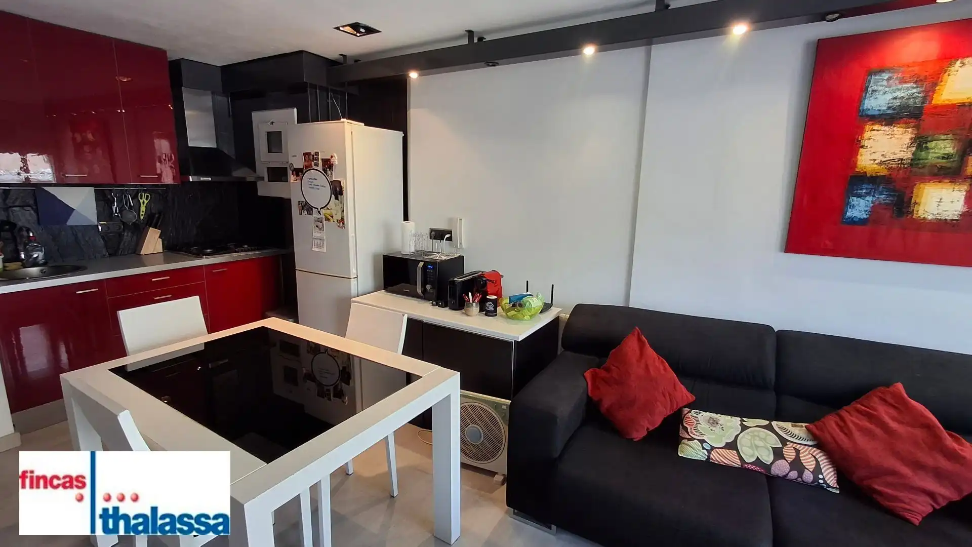 Cuina de Apartament en venda en Lloret de Mar amb Aire condicionat, Calefacció i Moblat