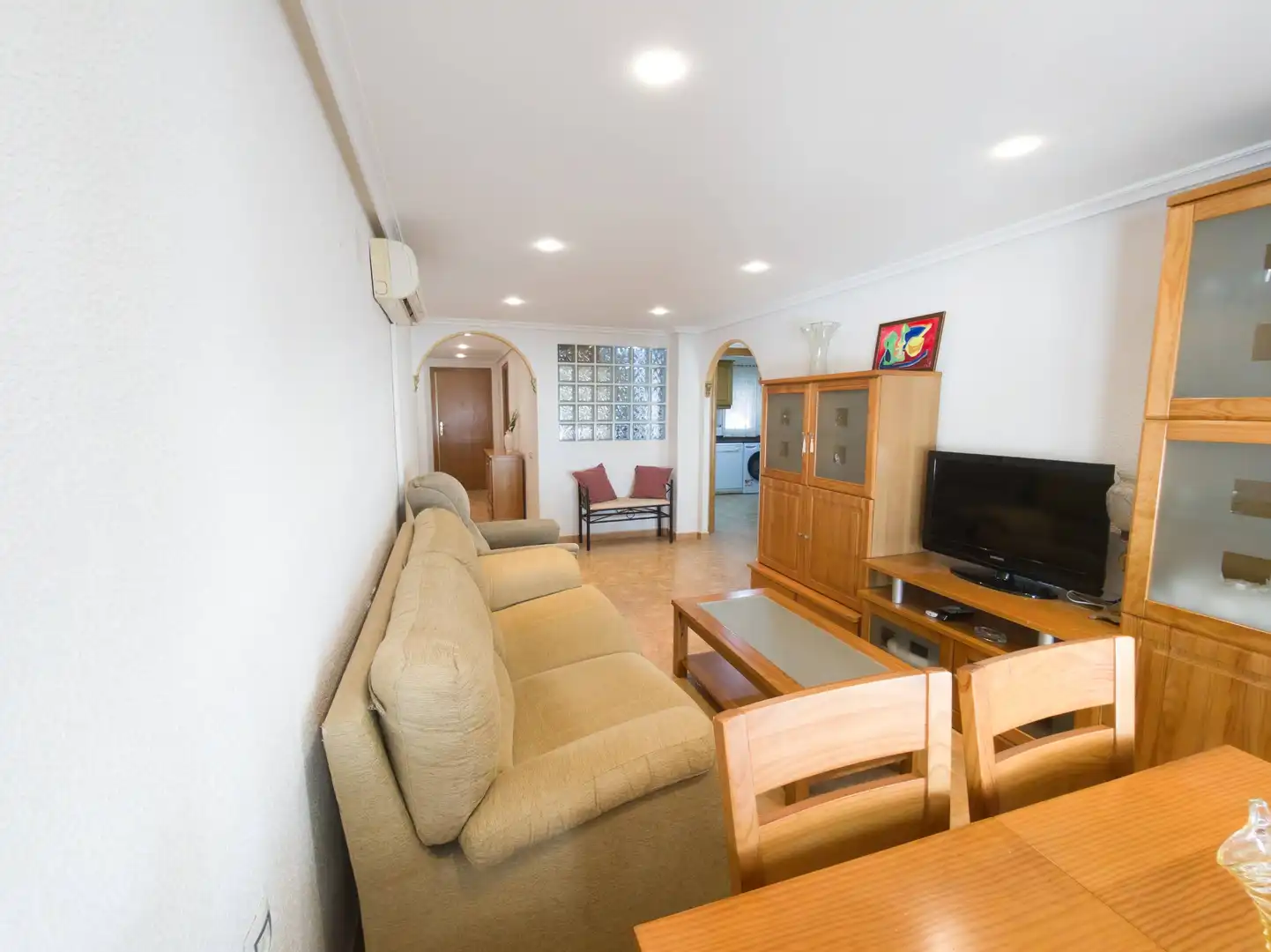 Living room of Flat for sale in Santa Pola  with Air Conditioner, Storage room and Furnished