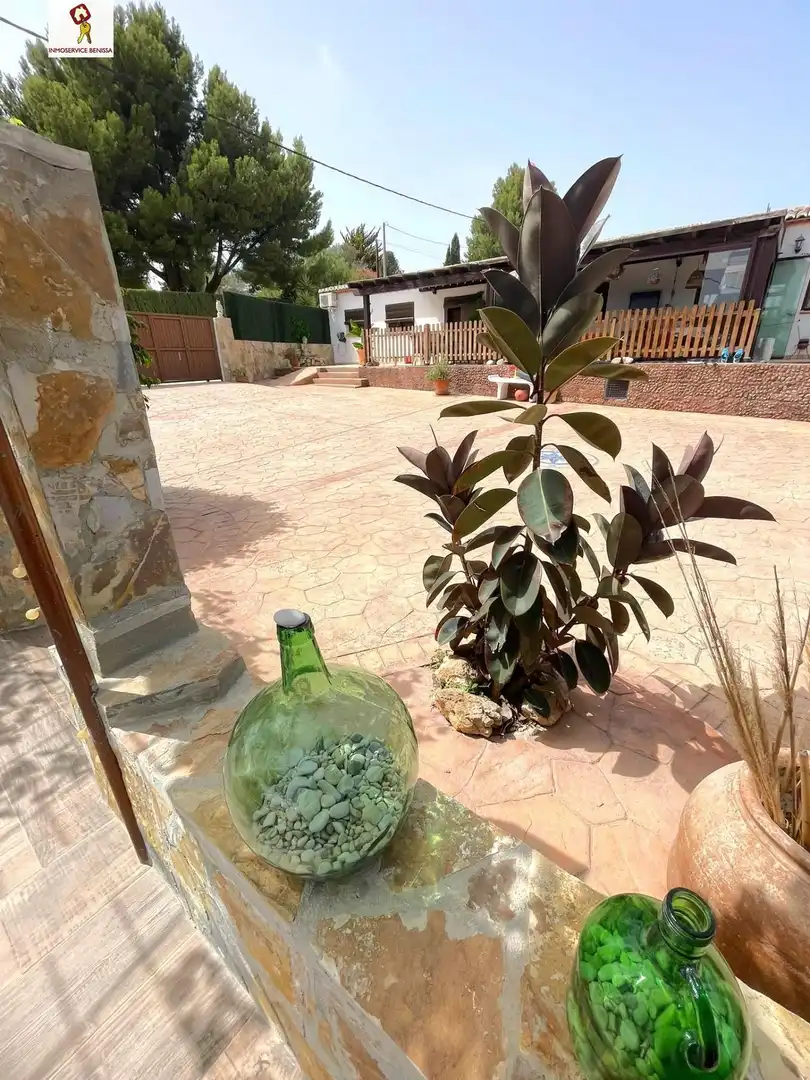 Terrace of Detached homes for rent in Benissa  with Air Conditioner, Swimming Pool and Furnished