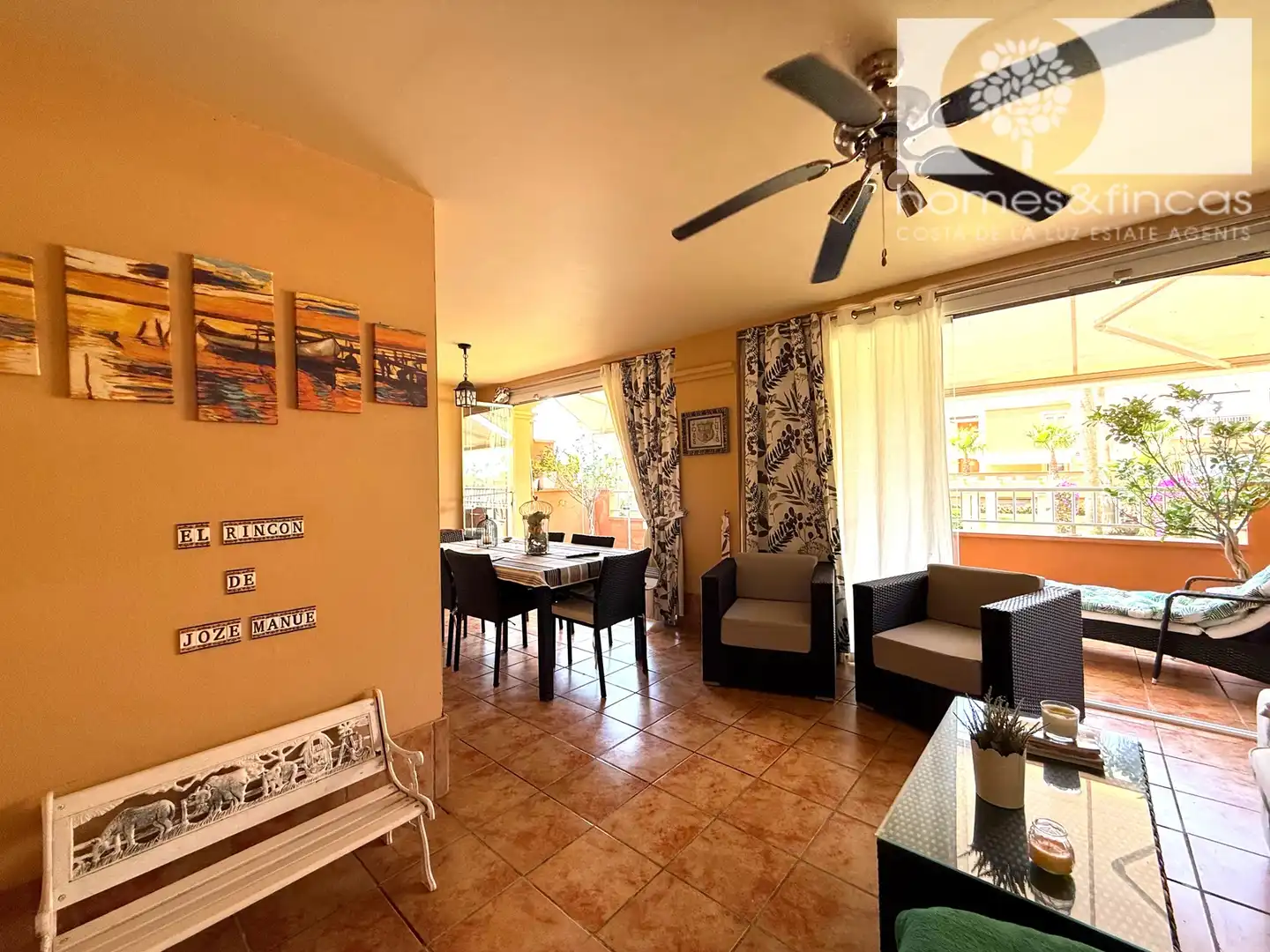 Living room of Flat for sale in Ayamonte  with Air Conditioner, Terrace and Furnished