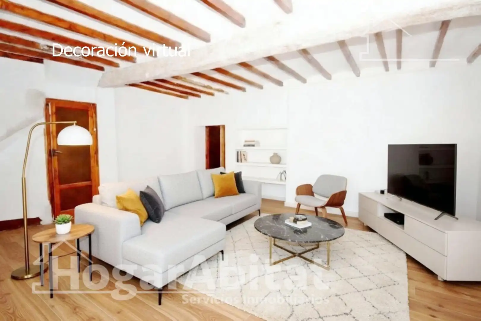 Sala de estar de Casa o chalet en venta en Oliva con Terraza y Trastero