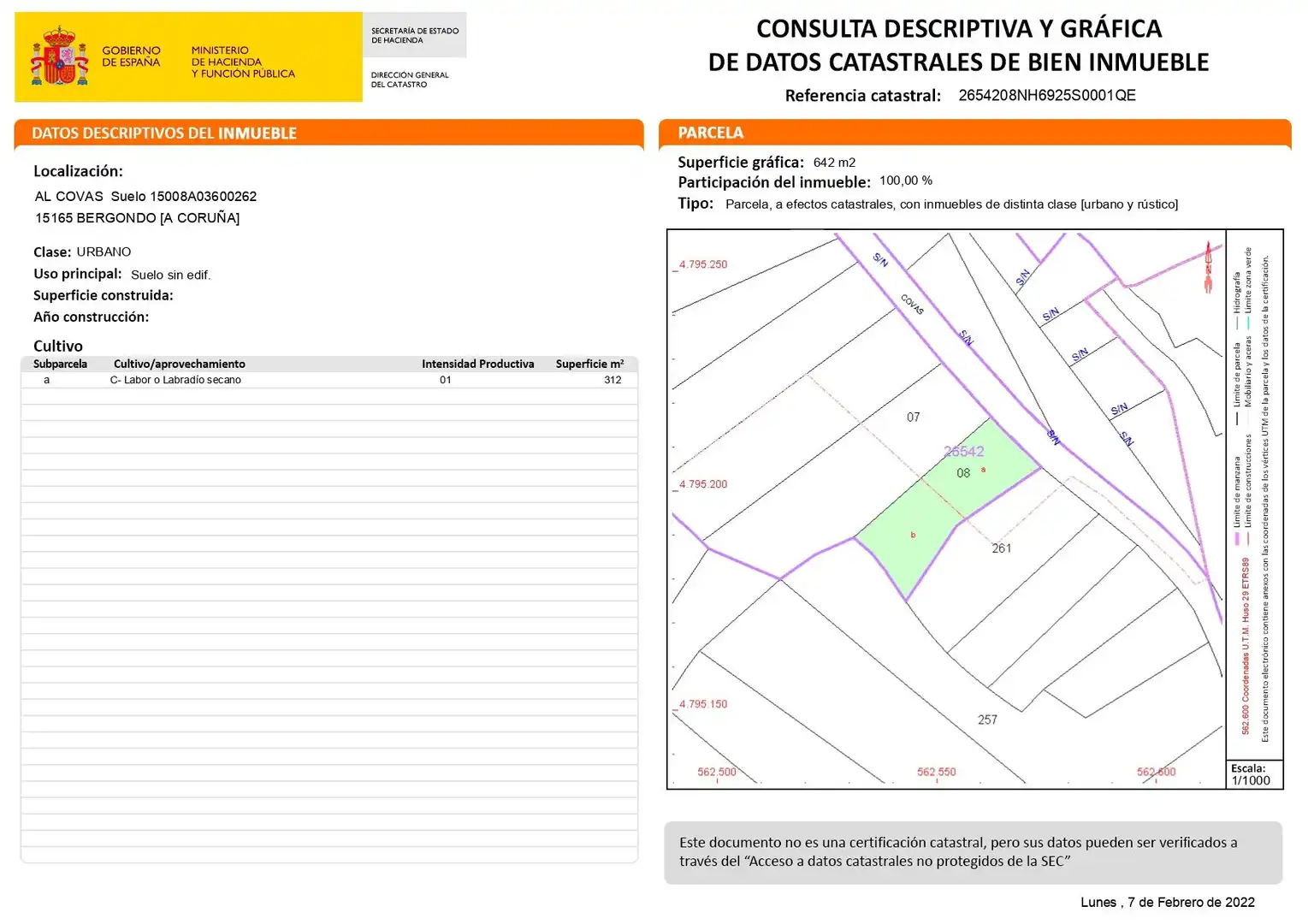 Terreny residencial en venda a Bergondo, imagen 8