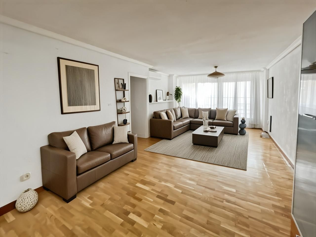 Sala d'estar de Pis en venda en  Madrid Capital amb Aire condicionat, Calefacció i Parquet