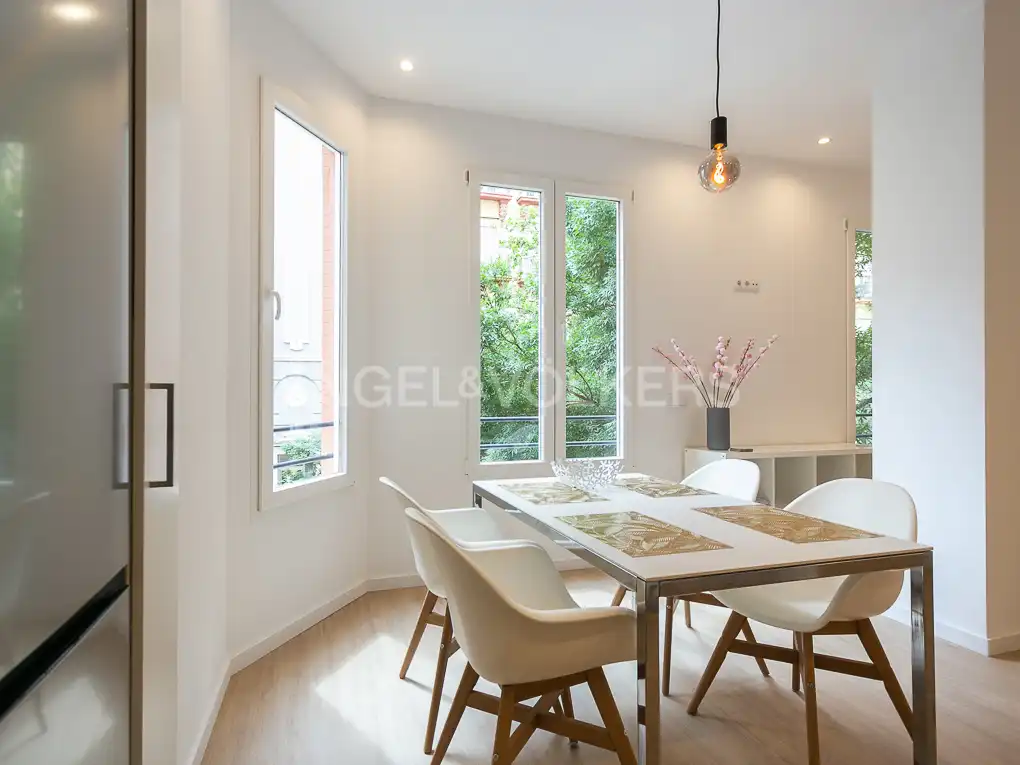 Esszimmer von Wohnung zur Miete in Valencia mit Klimaanlage, Heizung und Parkett