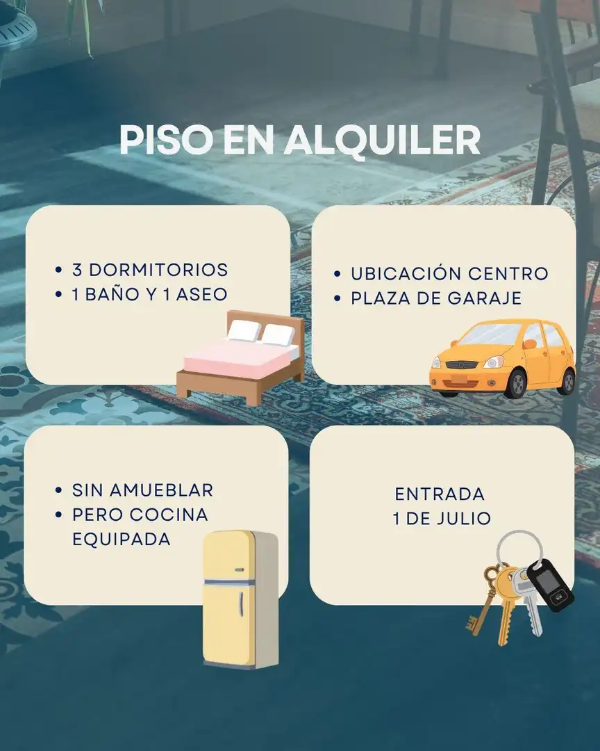 Aparcament de Pis de lloguer en Badajoz amb Calefacció i Terrassa