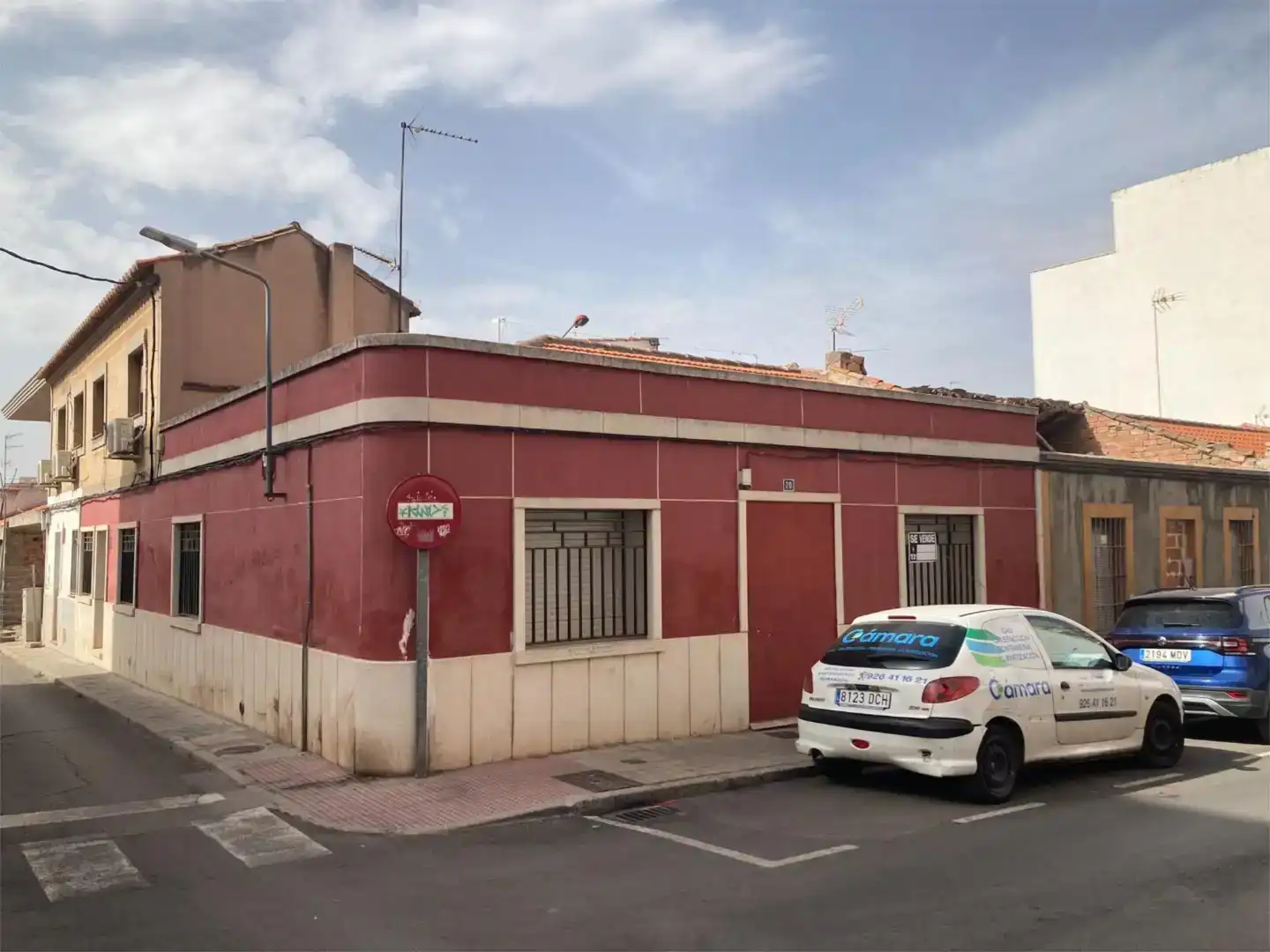 Vista exterior de Casa adosada en venta en Puertollano
