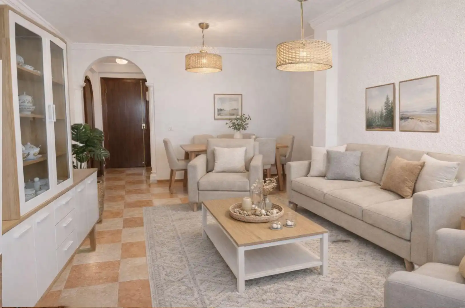 Sala de estar de Piso en venta en Málaga con Calefacción