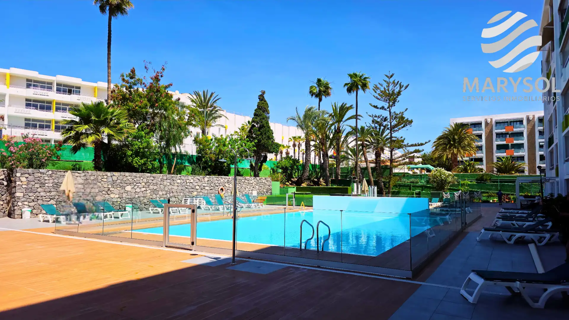 Schwimmbecken von Wohnungen zur Miete in San Bartolomé de Tirajana mit Klimaanlage, Terrasse und Möbliert