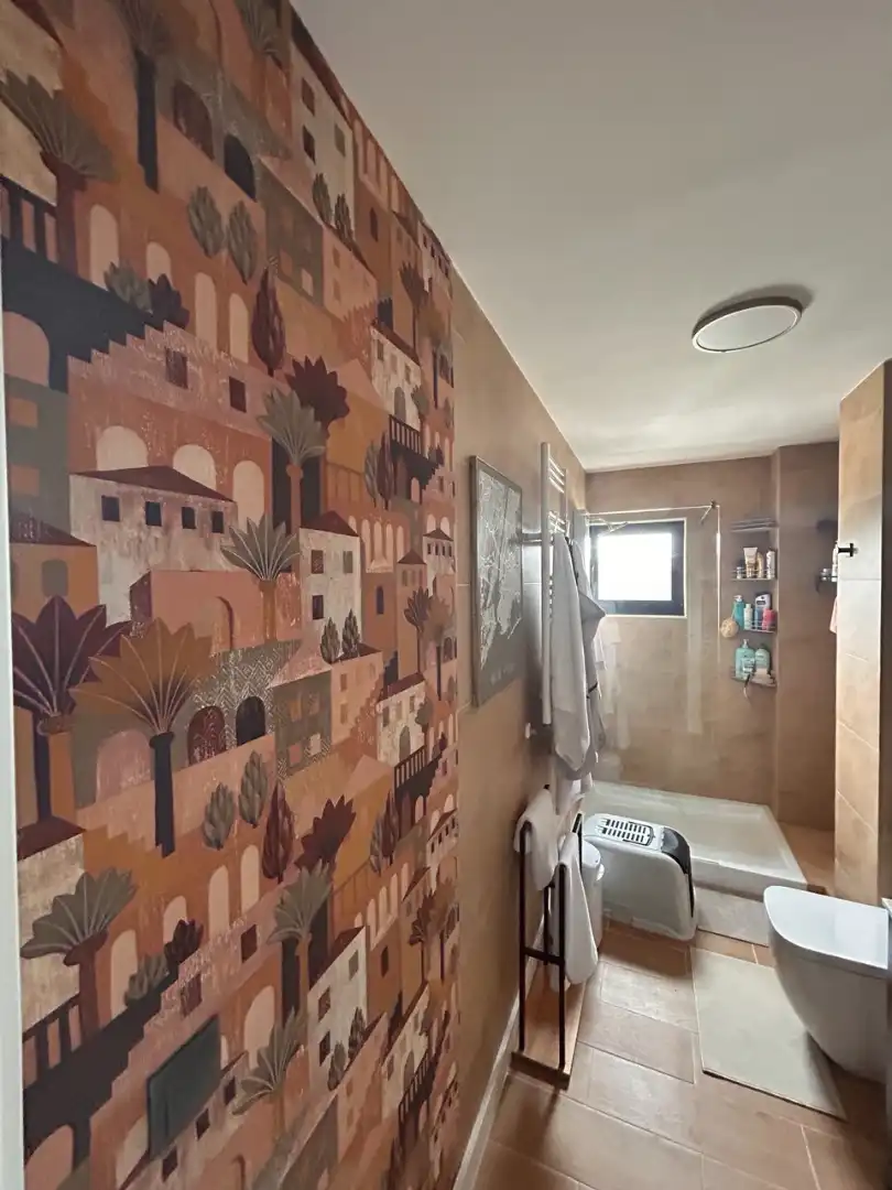 Baño de Casa o chalet en venta en Culleredo con Calefacción, Jardín privado y Parquet