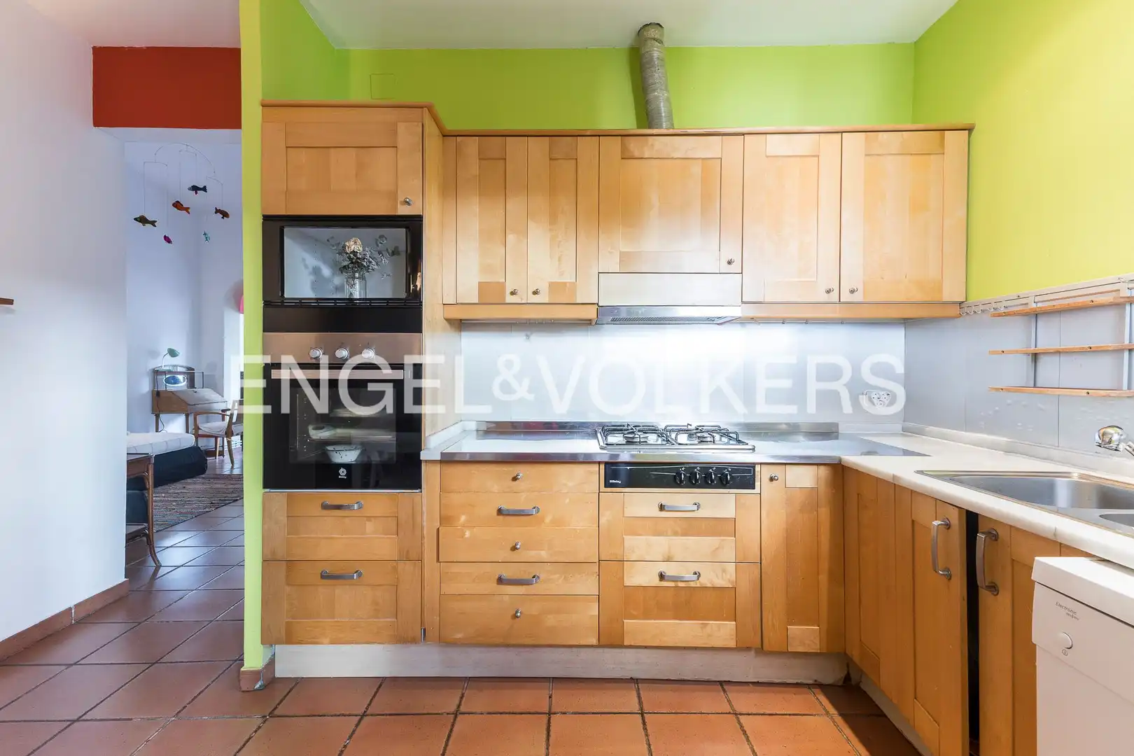Kitchen of Houses for sale in Barcelona  with Heating, Terrace and Storage room