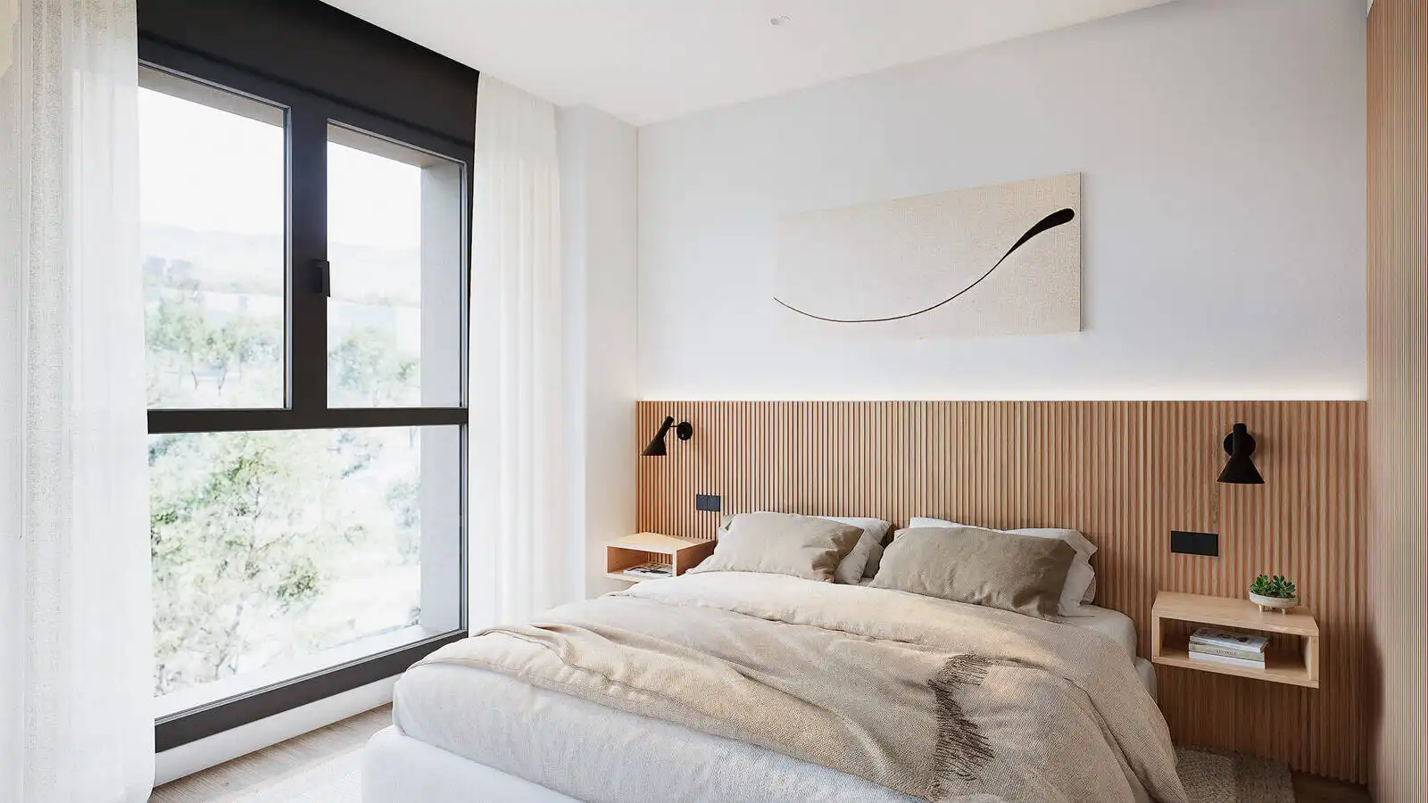 Schlafzimmer von Wohnungen zum Verkauf in Málaga mit Klimaanlage, Terrasse und Abstellraum