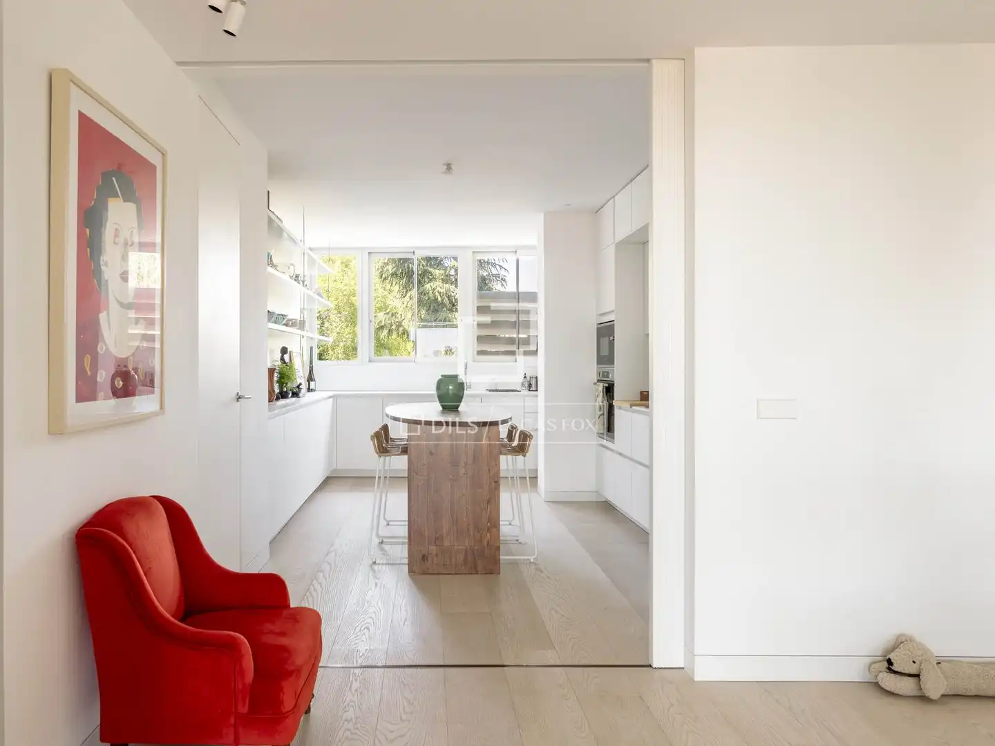 Dining room of Flat for rent in Madrid  with Air Conditioner, Heating and Private garden