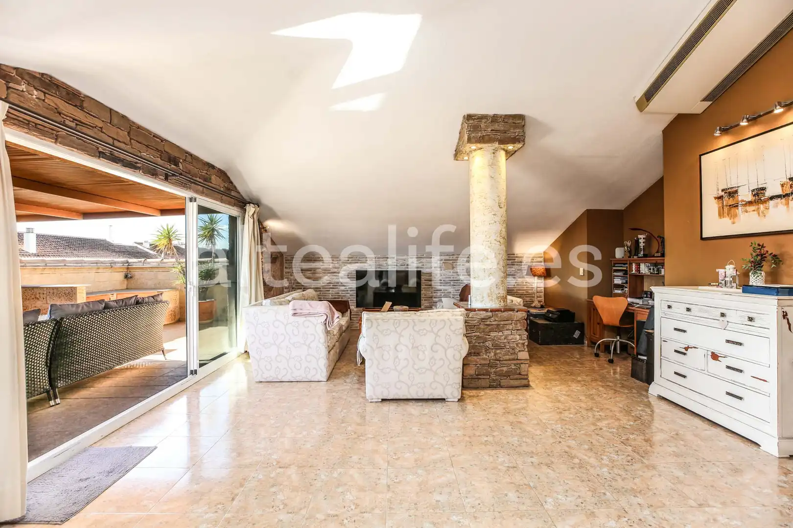 Sala d'estar de Apartament en venda en Altea amb Aire condicionat, Calefacció i Terrassa