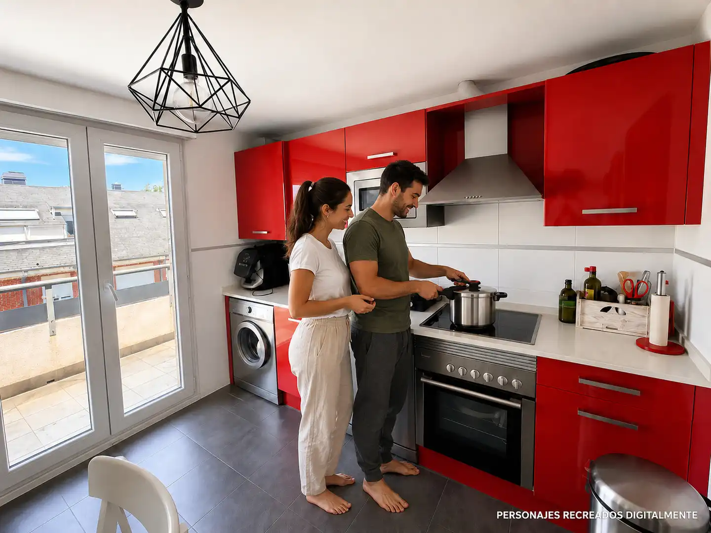 Cocina de Ático de alquiler en Piélagos con Calefacción, Terraza y Trastero