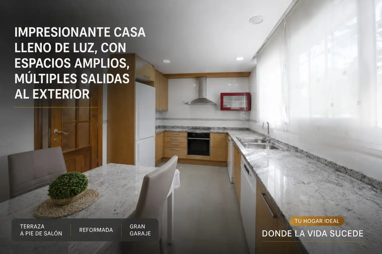 Cocina de Casa o chalet en venta en Terrassa con Aire acondicionado, Calefacción y Terraza
