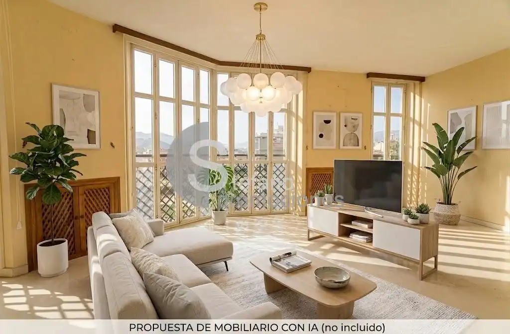 Living room of Flat for sale in Málaga  with Heating