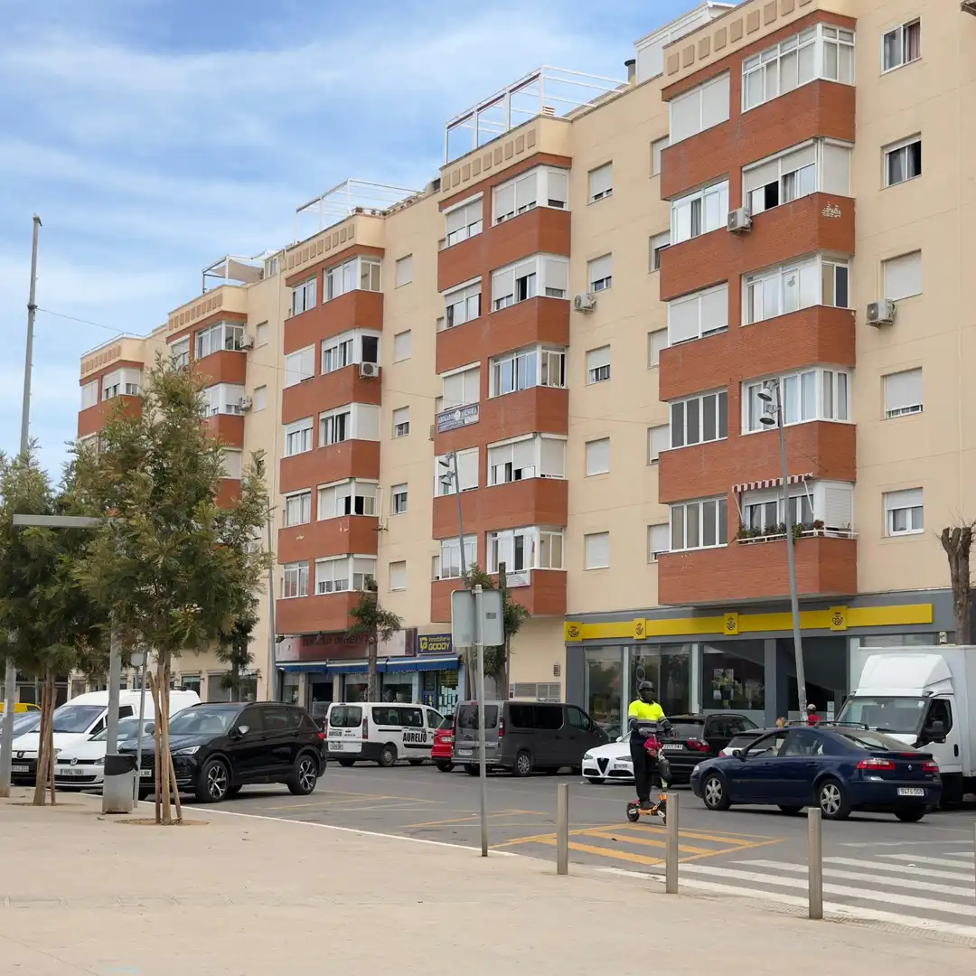 Exterior view of Flat for rent in Roquetas de Mar  with Air Conditioner, Heating and Furnished
