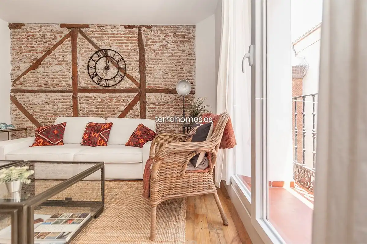Sala de estar de Dúplex de alquiler en Madrid con Aire acondicionado, Calefacción y Amueblado