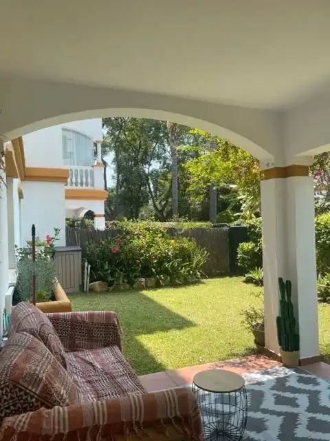 Garden of Flat for rent in Marbella  with Air Conditioner, Heating and Private garden