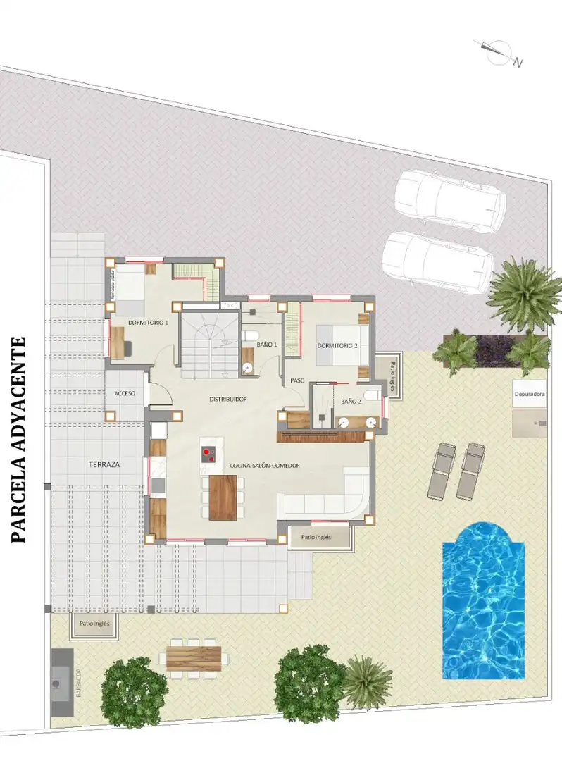 Villa mit Pool zum Verkauf in Pueblo Acantilado - Lanuza, imagen 20