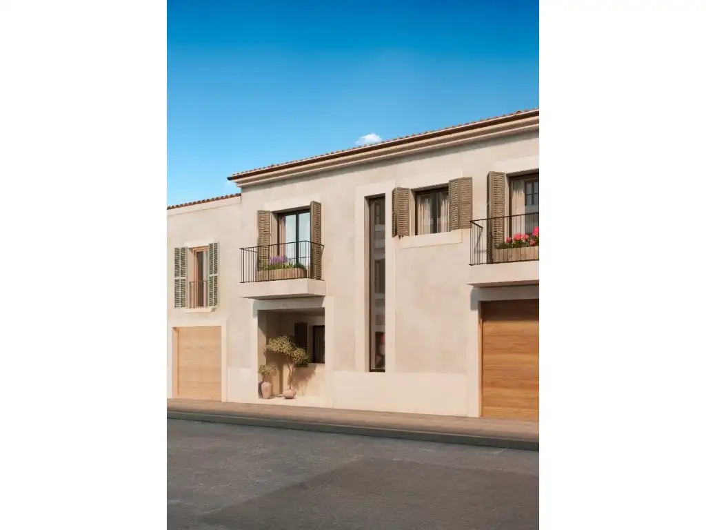 Vista exterior de Casa adosada en venta en Ses Salines con Aire acondicionado, Jardín privado y Terraza