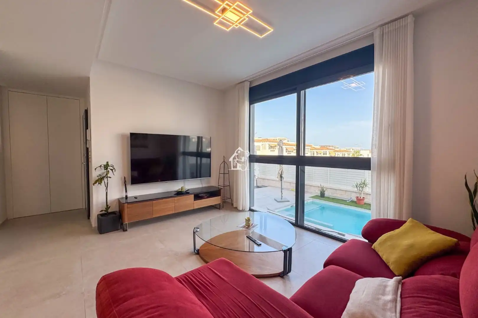 Living room of Houses for rent in Orihuela  with Air Conditioner, Private garden and Terrace