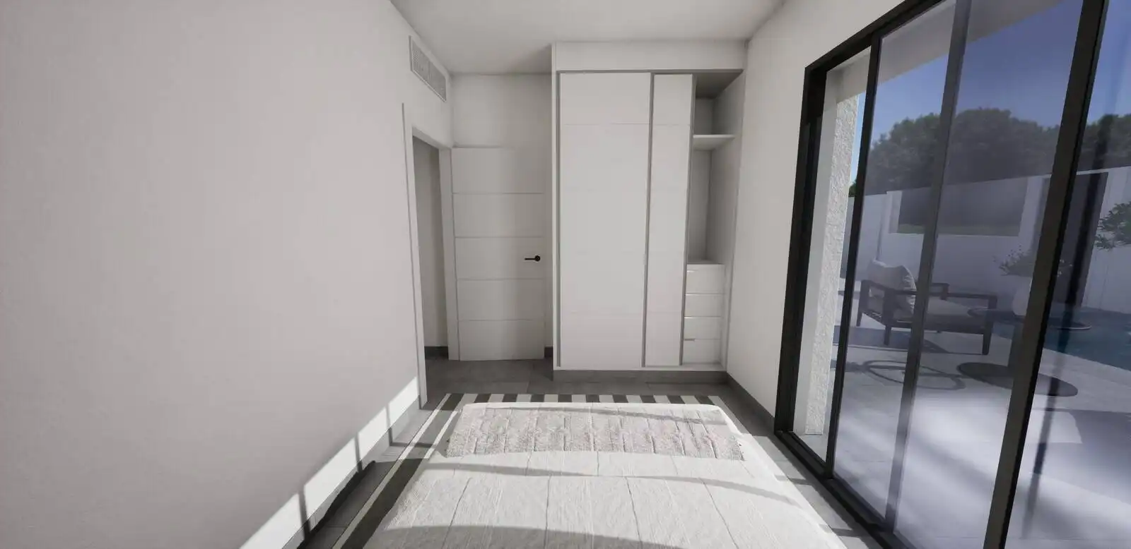 Dormitori de Casa o xalet en venda en Torre-Pacheco amb Aire condicionat, Jardí privat i Terrassa