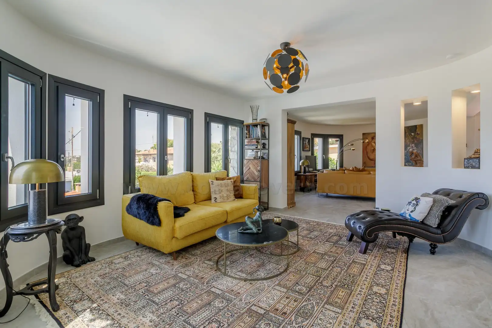 Sala d'estar de Casa o xalet en venda en El Campello amb Aire condicionat, Jardí privat i Terrassa