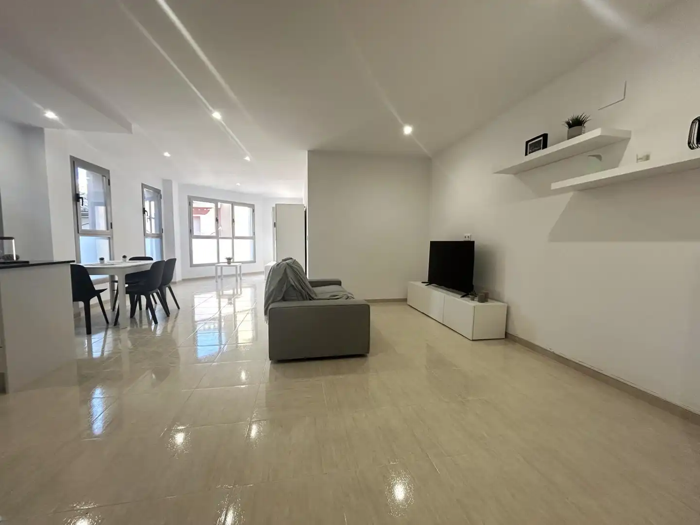 Sala de estar de Apartamento de alquiler en Burriana / Borriana con Aire acondicionado, Calefacción y Amueblado