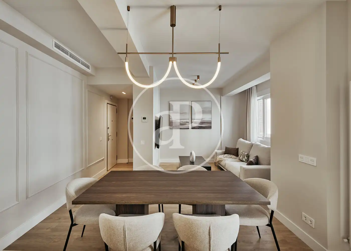 Dining room of Flat for sale in  Madrid Capital  with Heating and Furnished