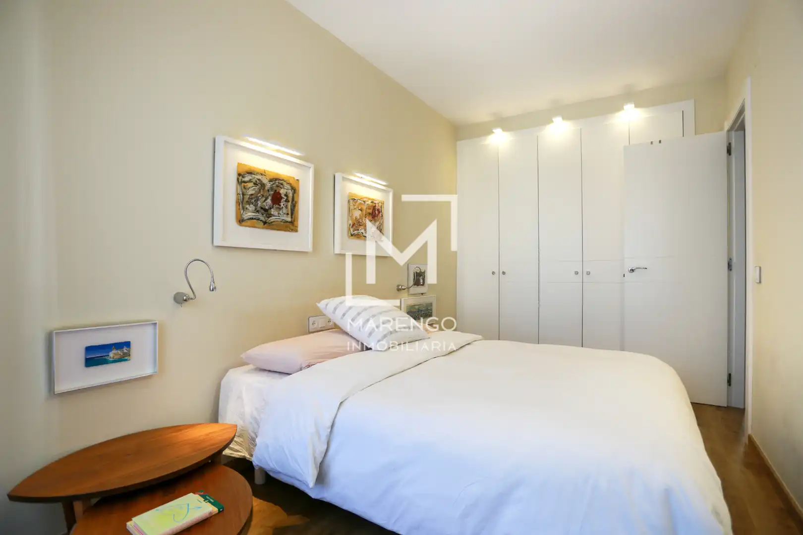 Schlafzimmer von Wohnung zur Miete in Sitges mit Klimaanlage, Heizung und Parkett
