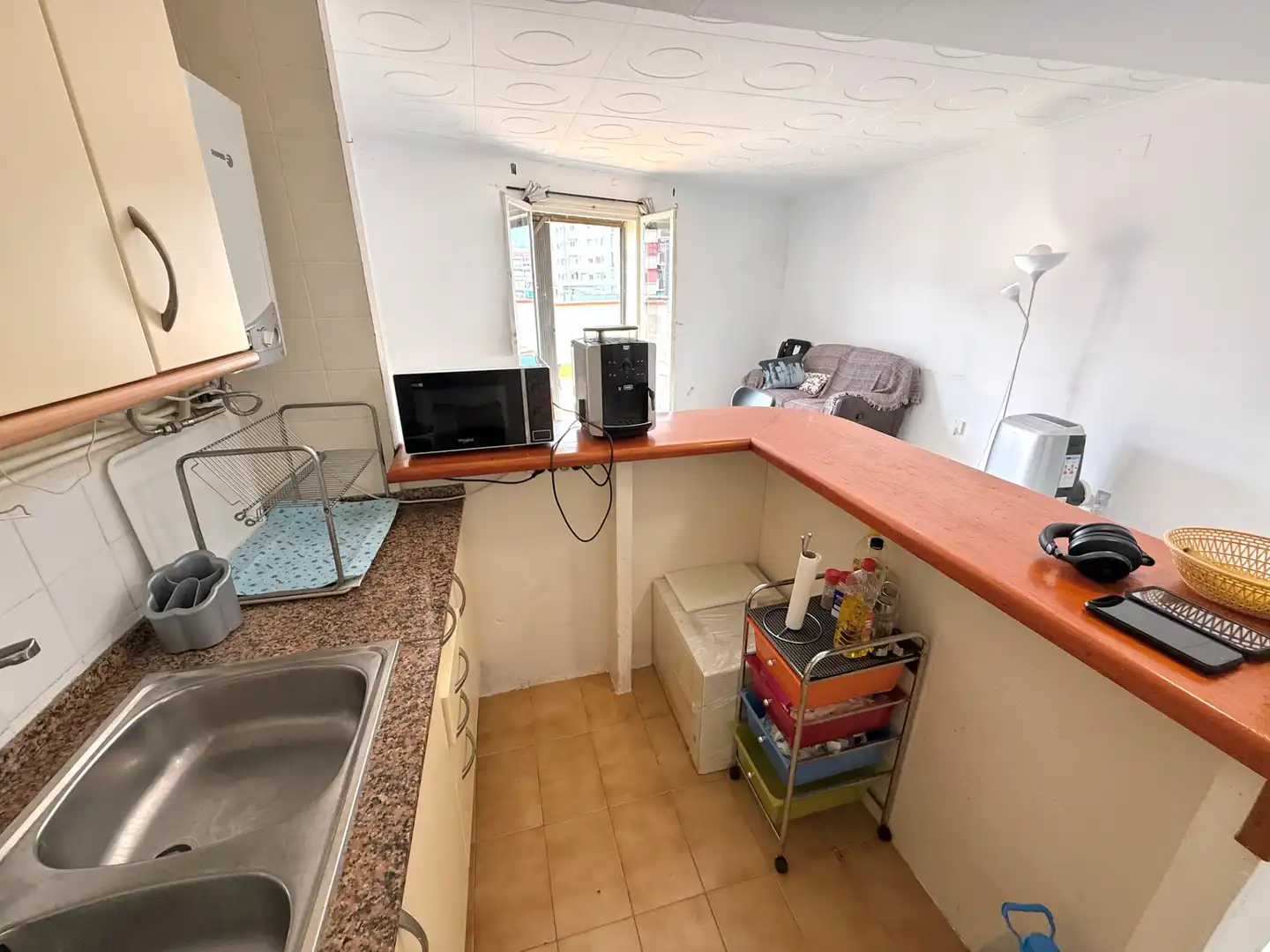 Cocina de Ático en venta en Barcelona con Terraza y Horno